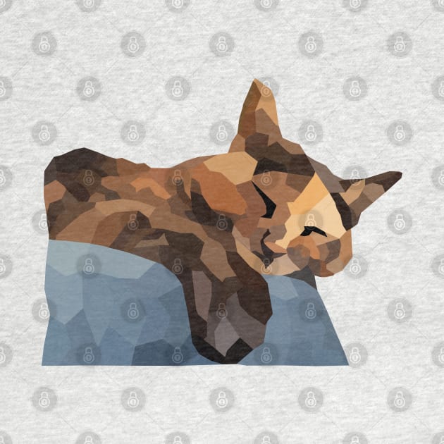 Tortie Low Poly by nonbeenarydesigns